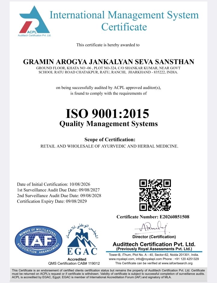 ISO CERTIFICATION