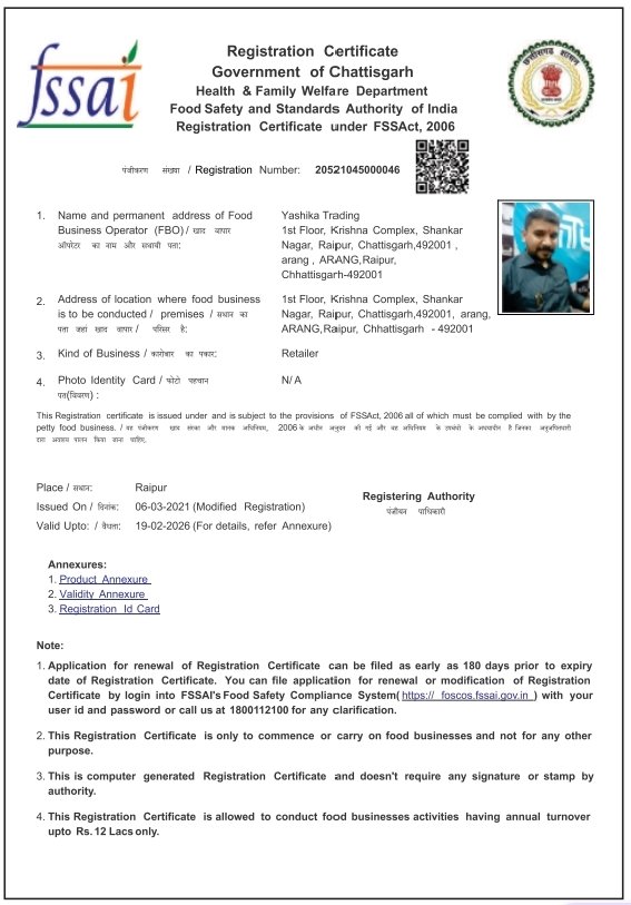 FSSAI Registered